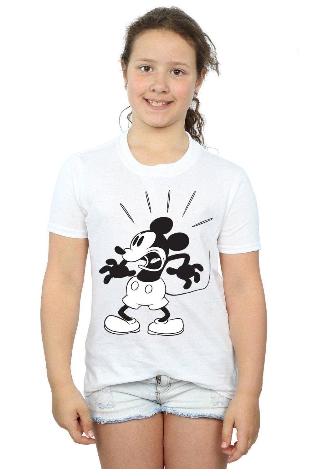 Mickey Mouse Scared Cotton T-Shirt