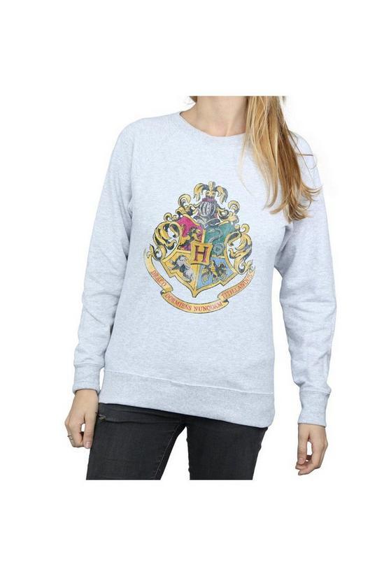 Harry Potter Hogwarts Distressed Crest Sweatshirt 3