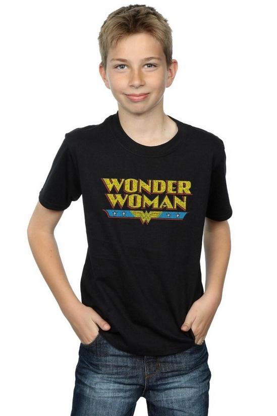 DC Comics Wonder Woman Crackle Logo T-Shirt 1
