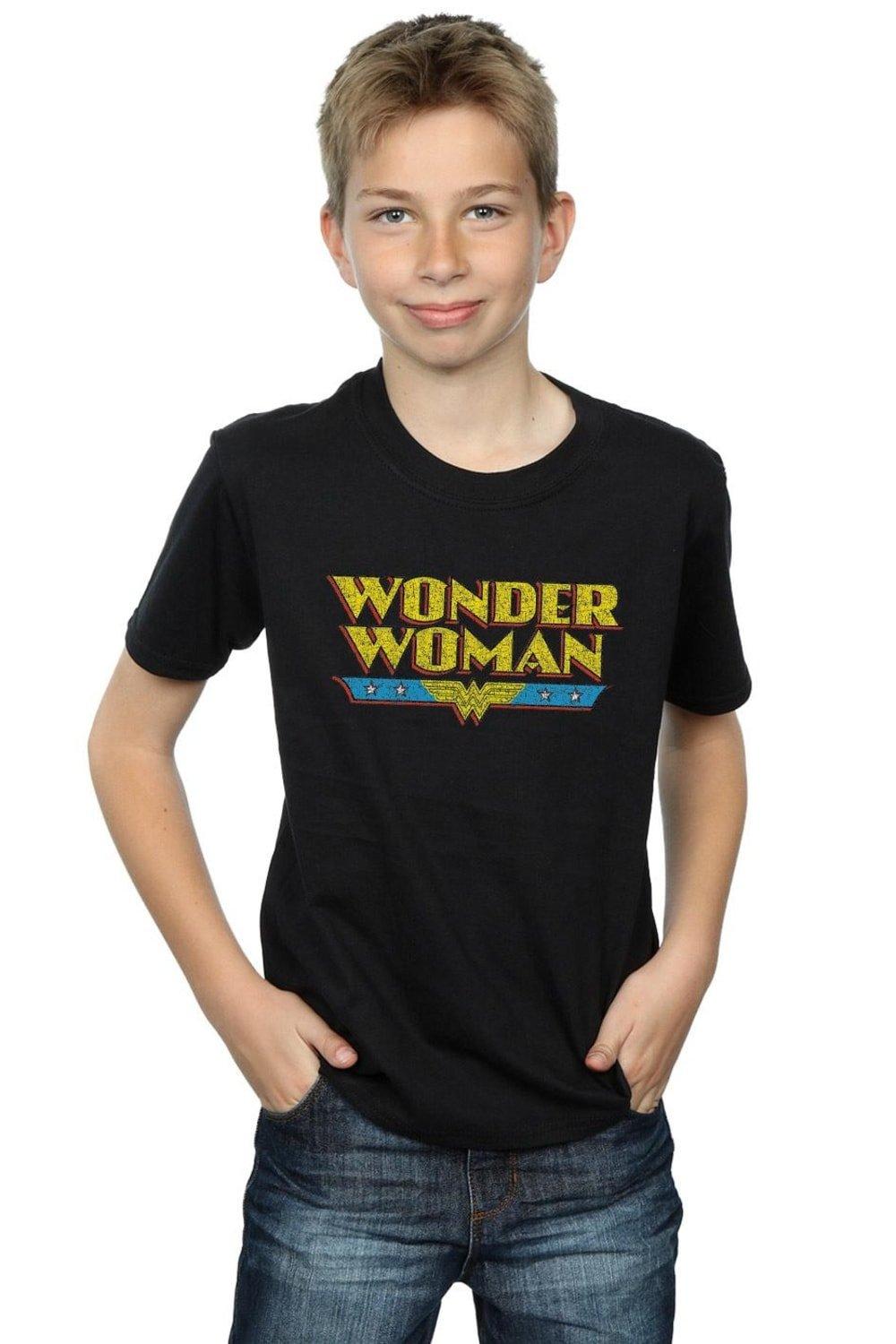 Wonder Woman Crackle Logo T-Shirt