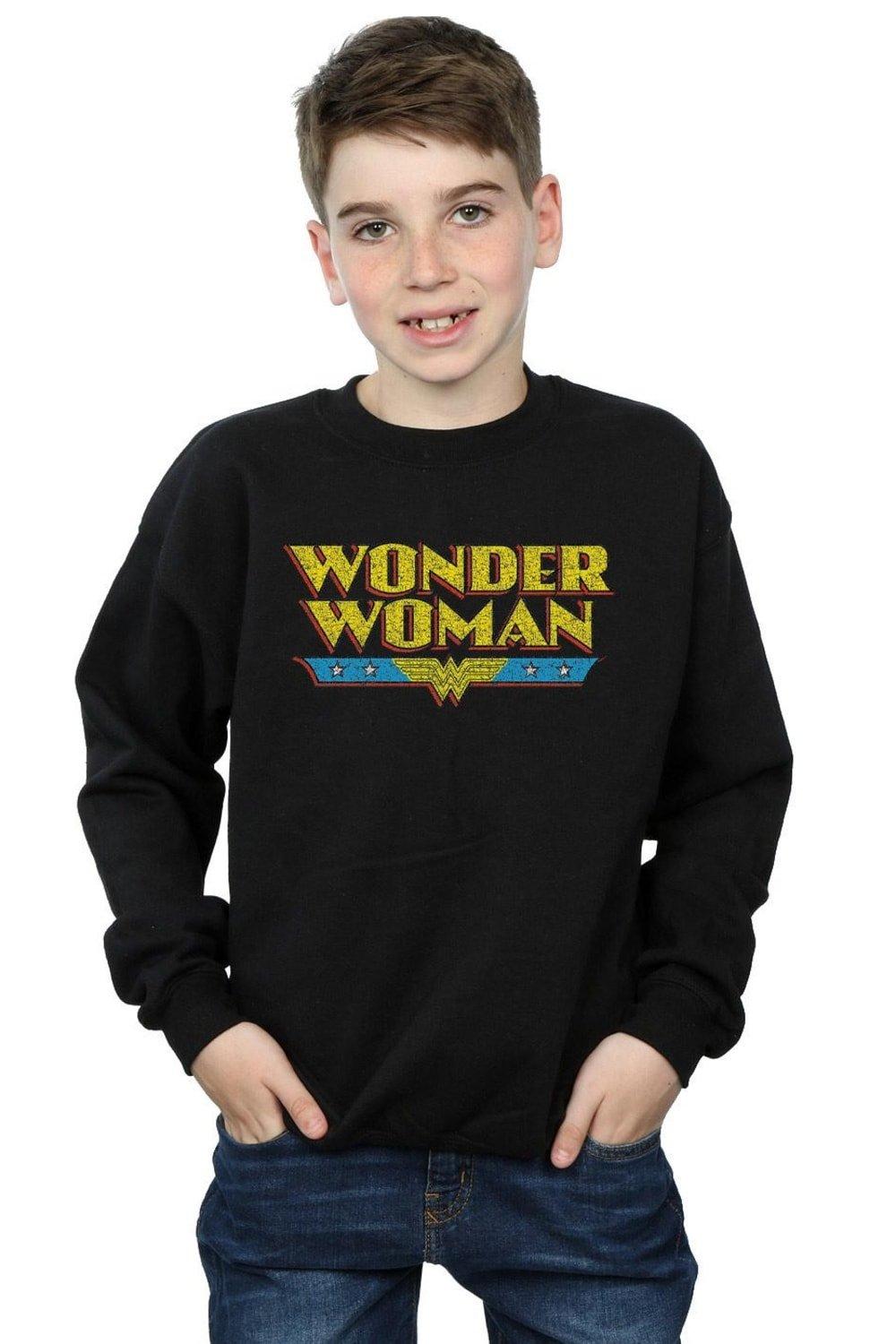 Wonder Woman Crackle Logo Sweatshirt