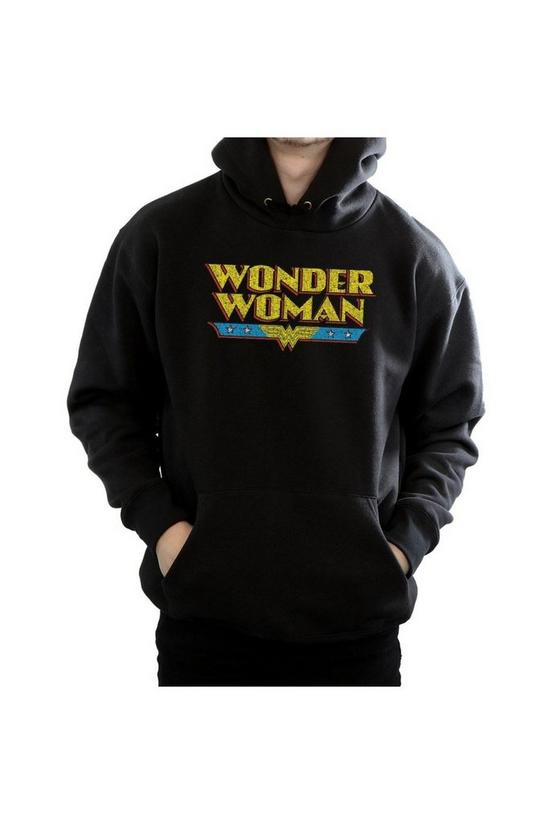 DC Comics Wonder Woman Crackle Logo Hoodie 3