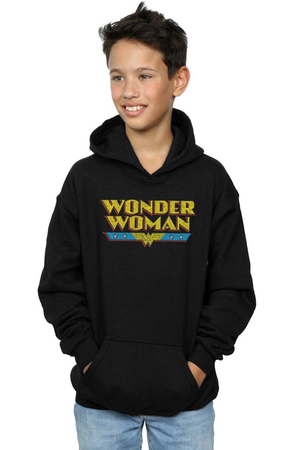 Wonder Woman Crackle Logo Hoodie