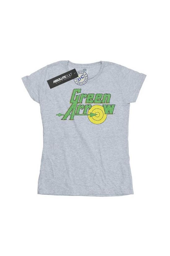 DC Comics Green Arrow Crackle Logo Cotton T-Shirt 2