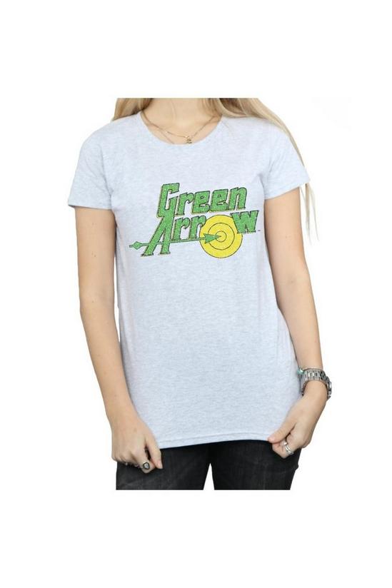 DC Comics Green Arrow Crackle Logo Cotton T-Shirt 3