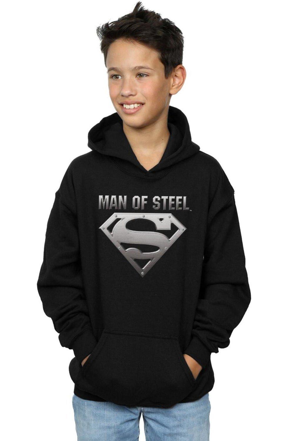 Superman Man Of Steel Shield Hoodie