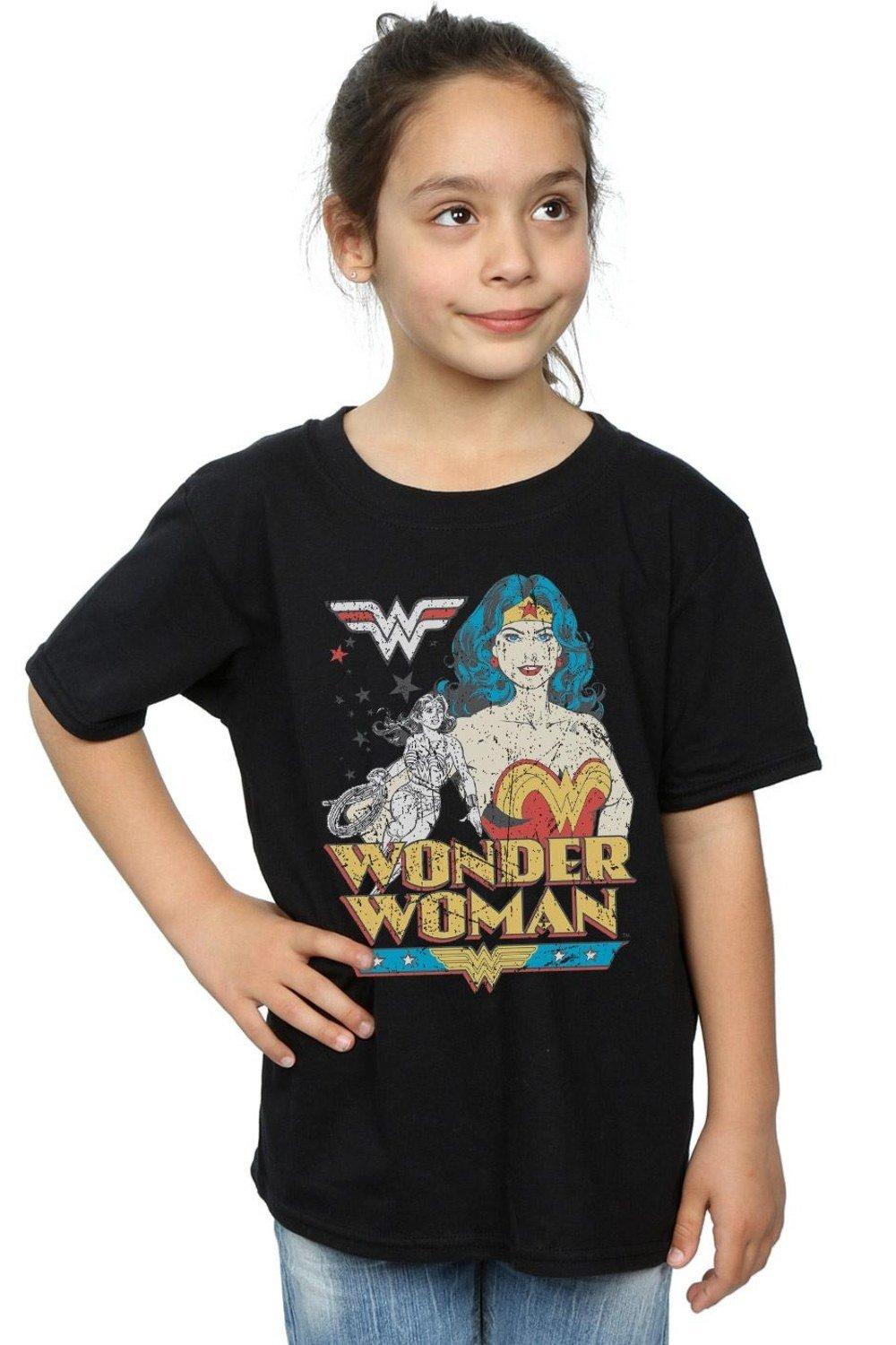 Wonder Woman Posing Cotton T-Shirt