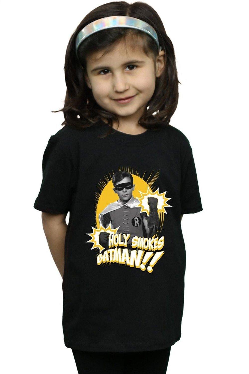 Batman TV Series Robin Holy Smokes Cotton T-Shirt