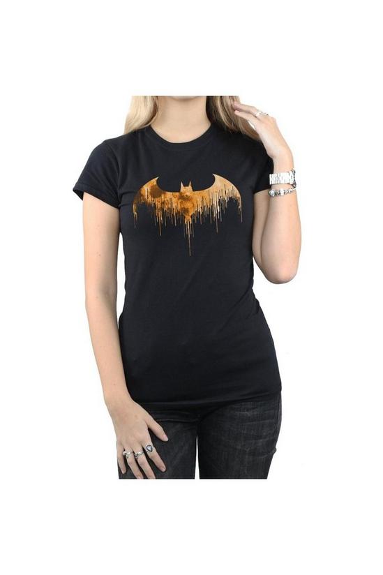 DC Comics Batman Arkham Knight Halloween Moon Logo Fill Cotton T-Shirt 3