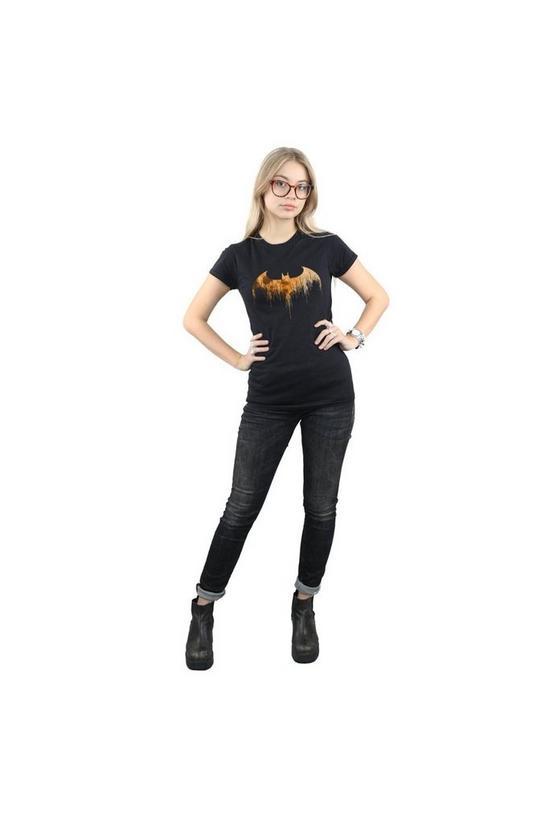 DC Comics Batman Arkham Knight Halloween Moon Logo Fill Cotton T-Shirt 4