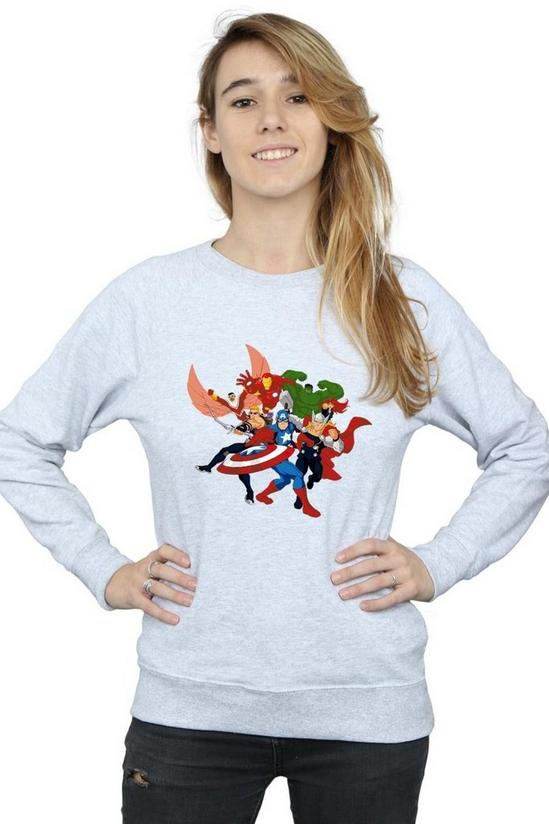 Marvel Avengers Assemble Comic Team Sweatshirt 1