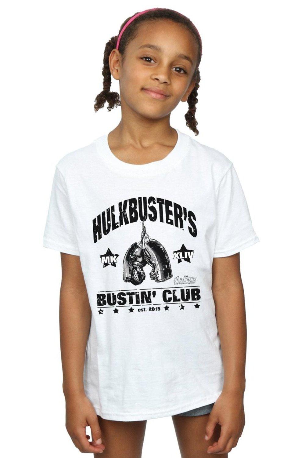 Iron Man Hulkbuster’s Bustin’ Club Cotton T-Shirt