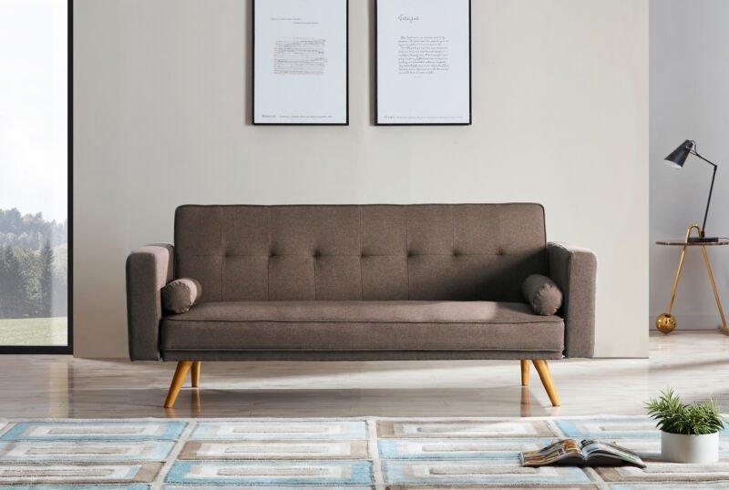 Linen Upholstered Sofa Bed