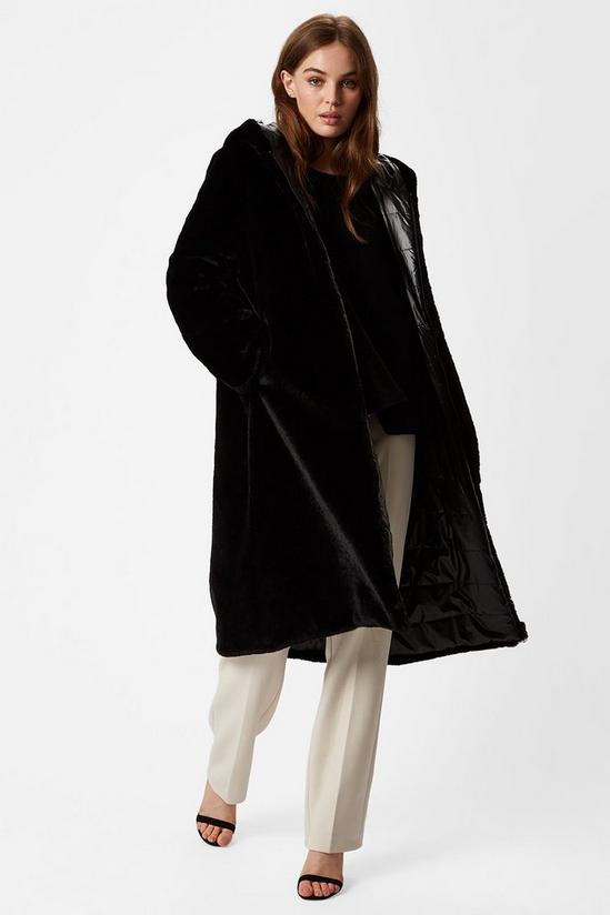 James Lakeland Reversible Long Faux Fur Coat 1