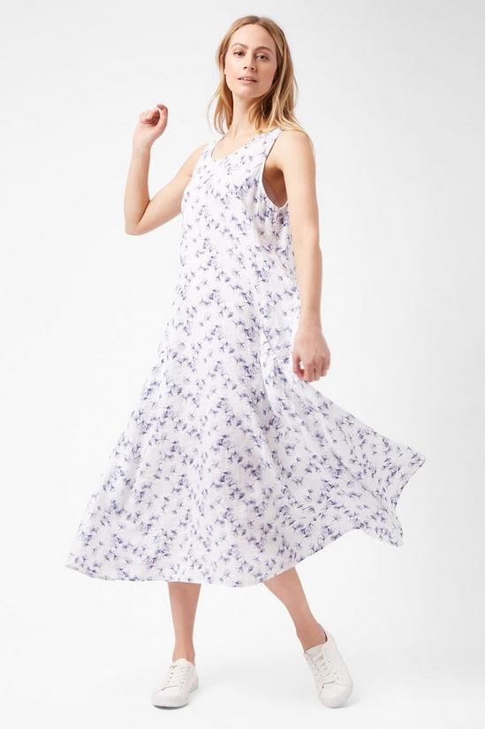 James Lakeland Maxi Linen Print Dress 1