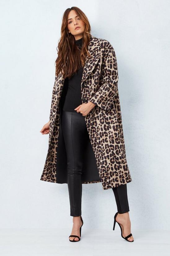 James Lakeland Leopard Oversized Long Coat 1