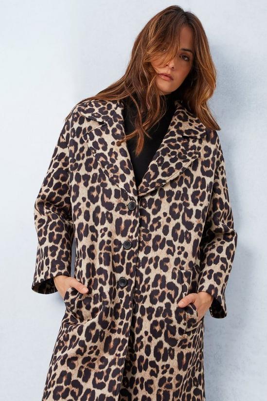 James Lakeland Leopard Oversized Long Coat 3