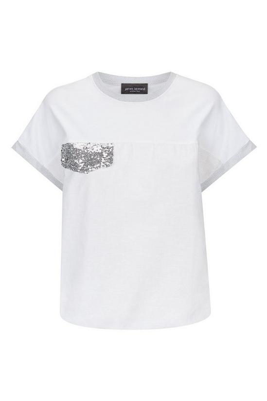 James Lakeland Sequin Pocket T-shirt 4