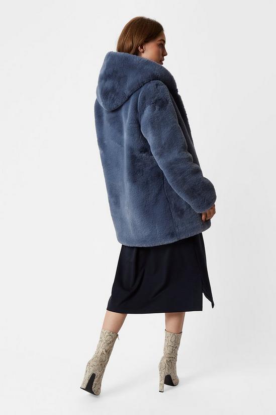 James Lakeland Faux fur hoodie coat 2