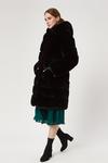 James Lakeland Luxury Ribbed Faux Fur Coat thumbnail 1