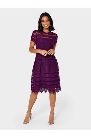 Product Nicola Lace Dress Purple