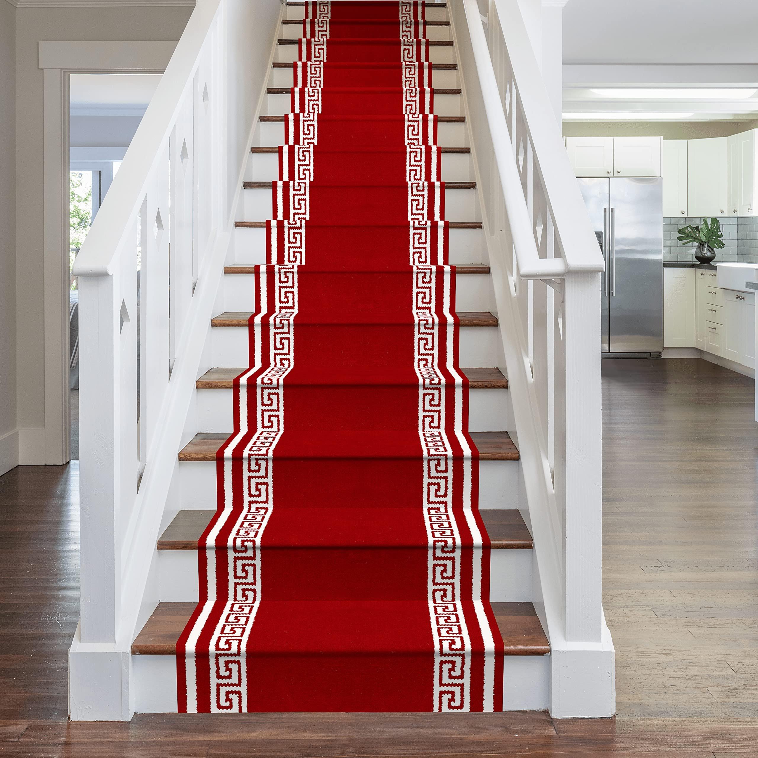 Red Key Stair Carpet Runner