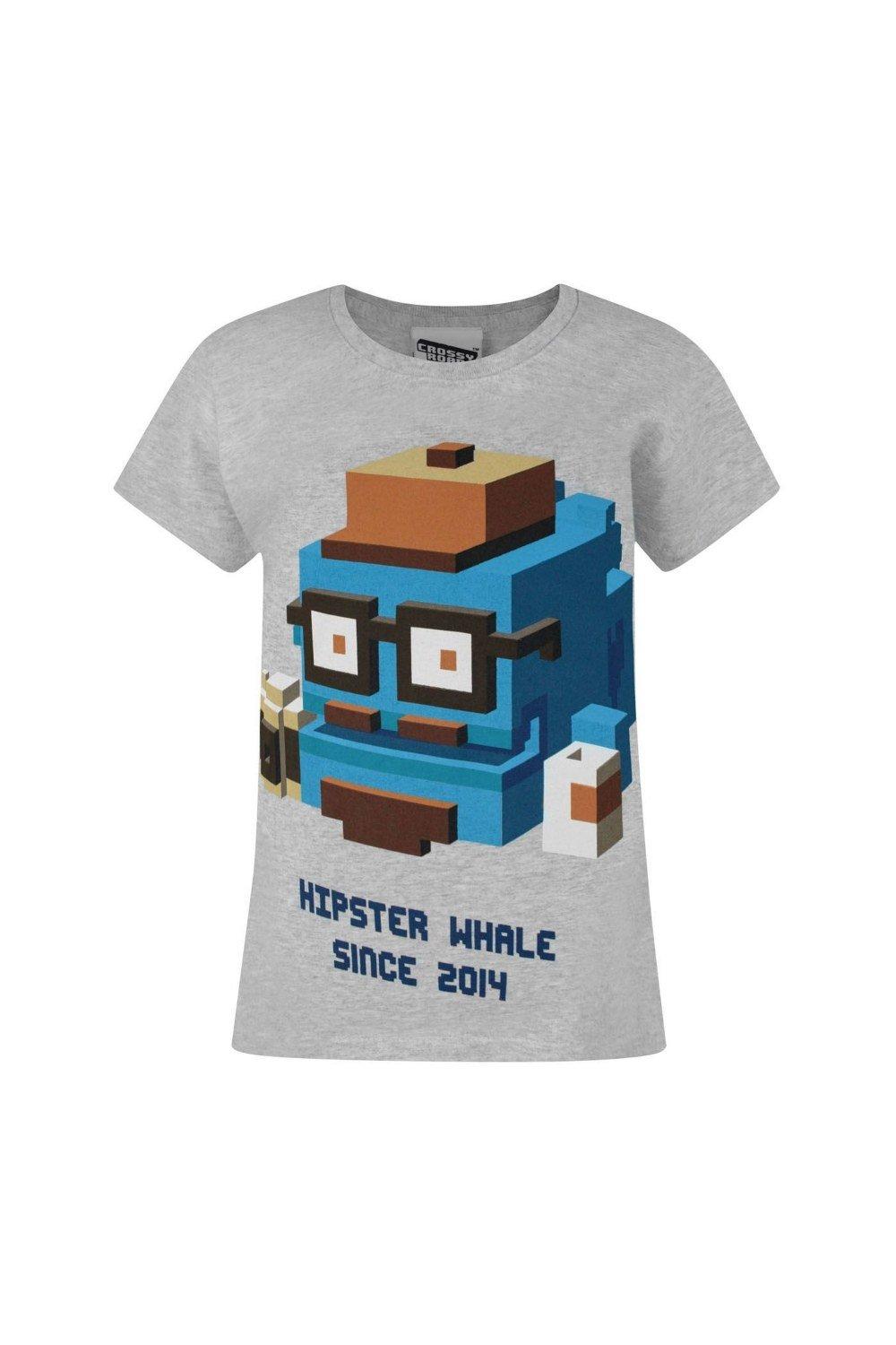 Crossy Road Children Official Hipster Whale T-Shirt