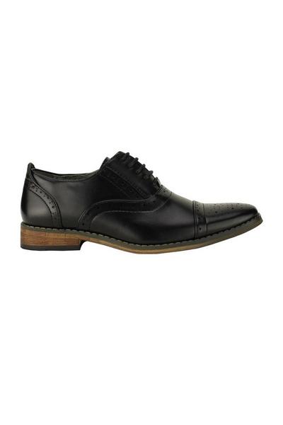 Capped Lace Oxford Brogue Shoes