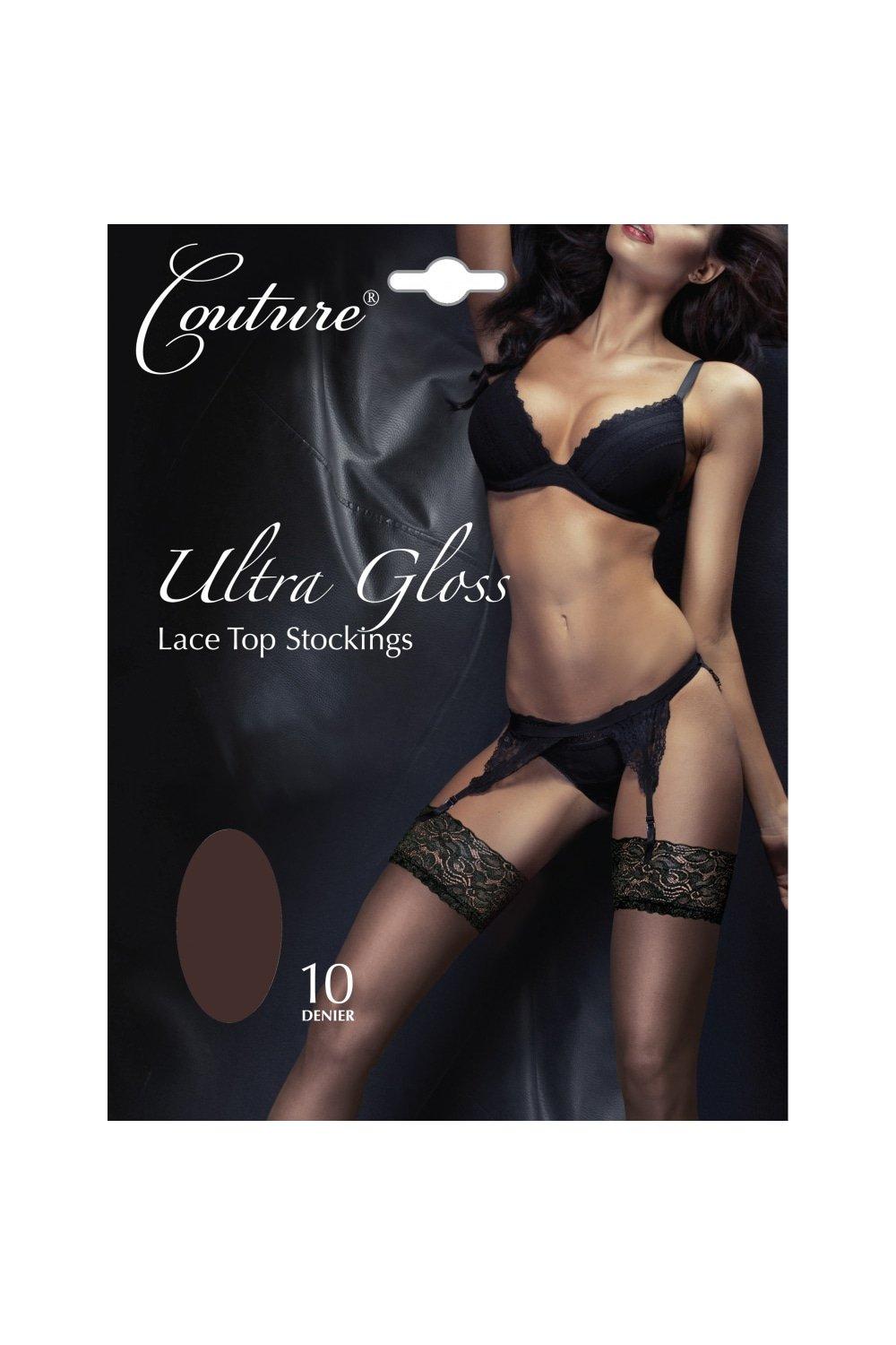 Ultra Gloss Lace Top Stockings (1 Pair)