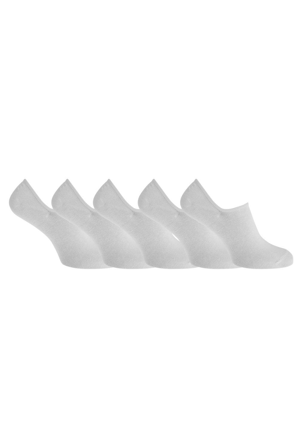 T-Sport Silicone Support Invisible Trainer Socks (5 Pairs)