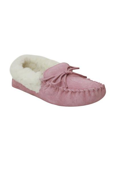 Soft Sole Wool Lined Moccasins