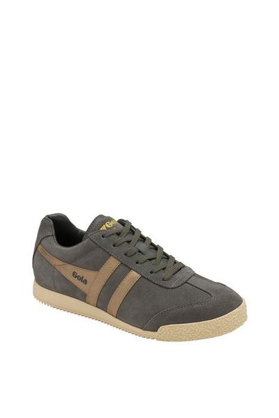 'Harrier Mirror' Suede Lace-Up Trainers
