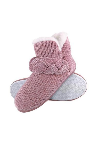 Knitted Warm Soft Fleece Plush Boots Booties Slippers