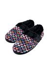 Dunlop Soft Fluffy Plush Winter Warm Luxury Knitted House Slippers thumbnail 2