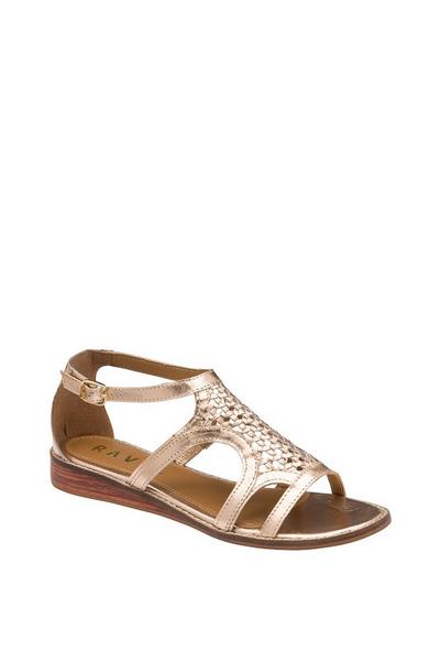 'Cardwell' Leather Wedge Sandals