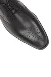Lotus Black 'Ivan' Leather Derby Shoes thumbnail 4