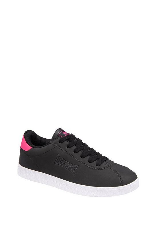 Lonsdale Black & Pink 'Gowan' Lace-Up Trainers 1
