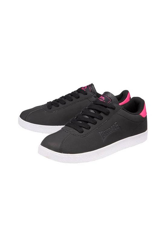 Lonsdale Black & Pink 'Gowan' Lace-Up Trainers 3