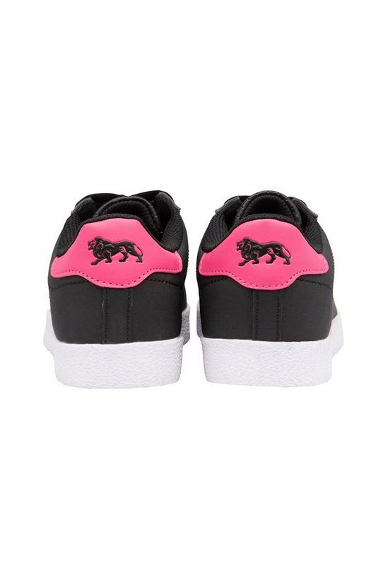 Lonsdale Black & Pink 'Gowan' Lace-Up Trainers 4