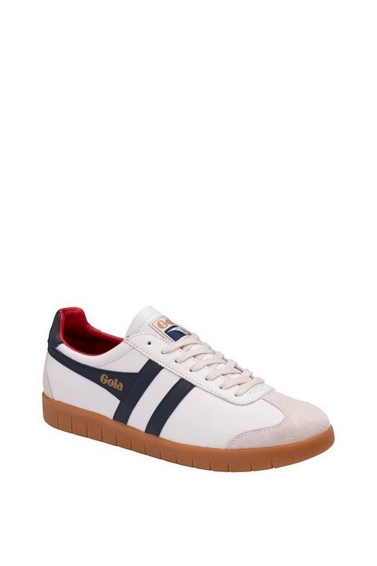 Gola 'Hurricane Leather' Leather Lace-Up Trainers 1