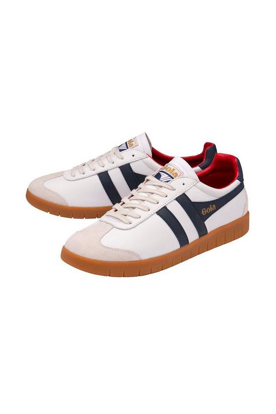 Gola 'Hurricane Leather' Leather Lace-Up Trainers 3