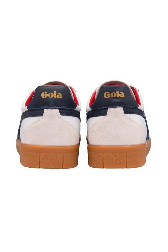 Gola 'Hurricane Leather' Leather Lace-Up Trainers 4