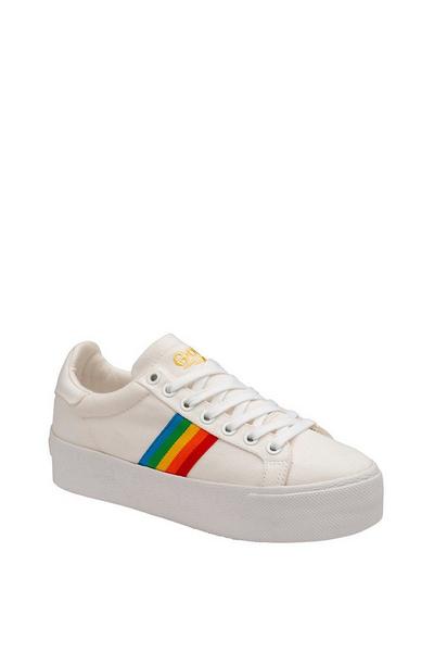 'Orchid Platform Rainbow' Lace-Up Trainers