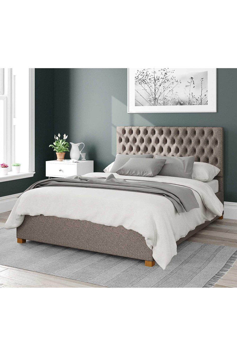 Nightingale Upholstered Ottoman Storage Bed, Yorkshire Knit Fabric