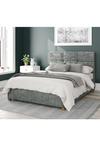 Aspire Caine Upholstered Ottoman Storage Bed, Distressed Velvet Fabric thumbnail 1