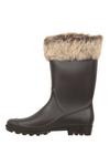Mountain Warehouse Waterproof Durable Cushioned Cotton Lined Slip On Faux Fur Wellies thumbnail 4