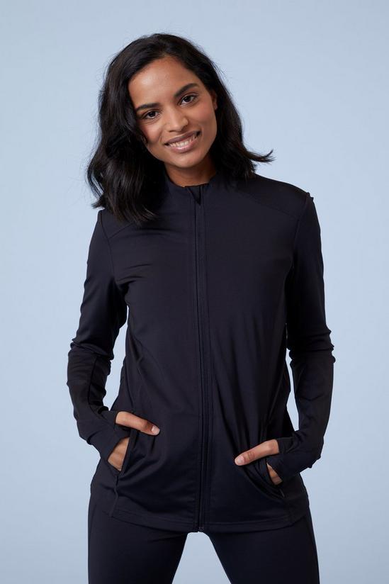 Active People 'Action Shot' Stretchy Breathable Quick Dry Full Zip Midlayer Jacket 1