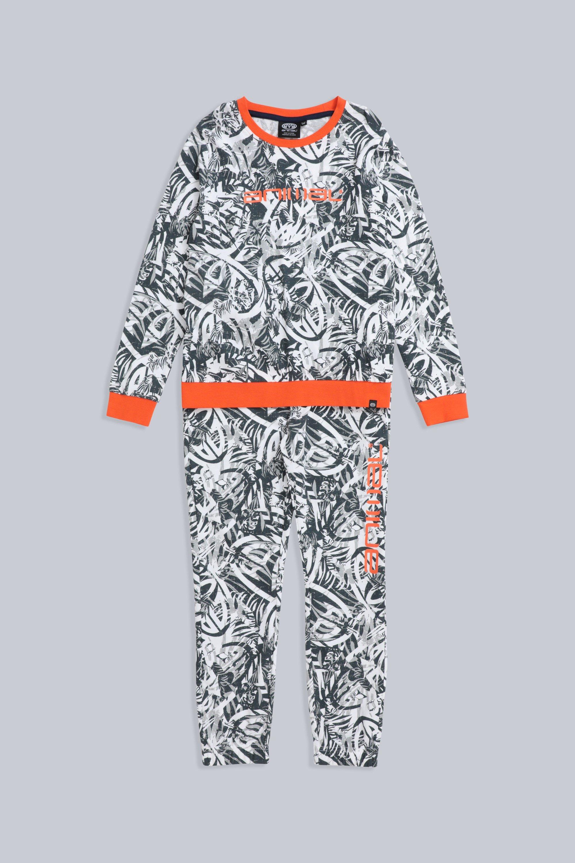 Doze  Pyjama Set  Organic Printed Loungewear with Elastic Cuffs