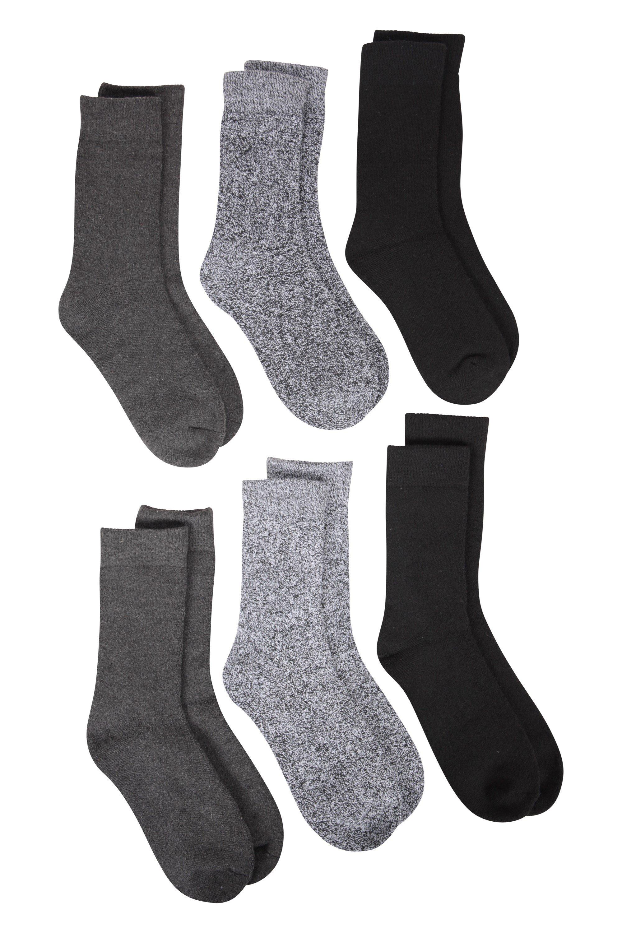 Outdoor Sock 3 Pack Warm Lightweight Stretch Cuff Socks