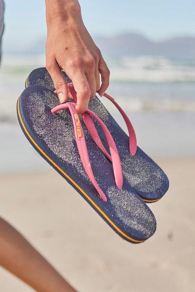 Oceana Striped Flip Flops  Beach Summer Sandals Lightweight